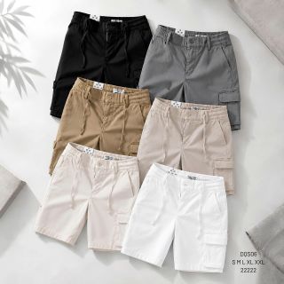 Quần short nam.  Chất liệu kaki cotton cao cấp: Vải đứng form, dày vừa, mềm tay, thoáng mát .