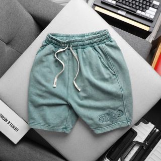 Short wash chrome.  Chất nỉ cua cotton 350gsm dày dặn mền mịn.  Form slim fit.