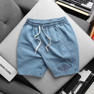 Short wash chrome.  Chất nỉ cua cotton 350gsm dày dặn mền mịn.  Form slim fit.
