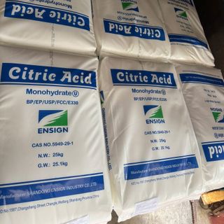 ACID CITRIC - BỘT CHANH CHUA - ACID CHANH - BAO 25KG - GIÁ SỈ NHÀ MÁY