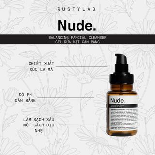 Sữa rửa mặt cho nam Nude Rusty Lab | Chiết xuất từ thiên nhiên, Làm sạch dưỡng ẩm da, Phù hợp cho mọi làn da