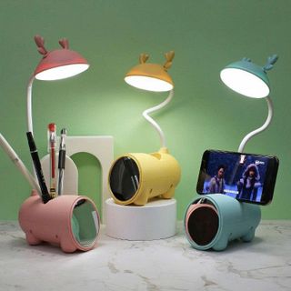 ĐÈN HỌC ĐỂ BÀN HÌNH TAI THỎ KÈM GƯƠNG