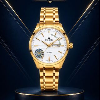 ĐỒNG HỒ NAM CHÍNH HÃNG FUNMEI F2040 DÂY THÉP KÍNH SAPPHIRE FULLBOX TEM