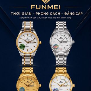 ĐỒNG HỒ NAM CHÍNH HÃNG FUNMEI F2040 DÂY THÉP KÍNH SAPPHIRE FULLBOX TEM