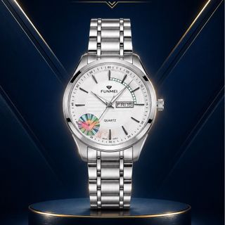 ĐỒNG HỒ NAM CHÍNH HÃNG FUNMEI F2040 DÂY THÉP KÍNH SAPPHIRE FULLBOX TEM