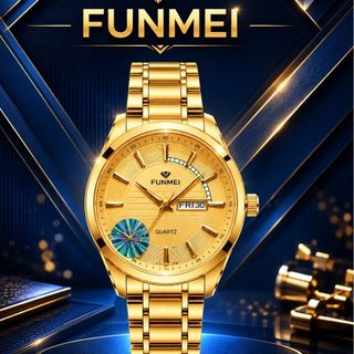 ĐỒNG HỒ NAM CHÍNH HÃNG FUNMEI F2040 DÂY THÉP KÍNH SAPPHIRE FULLBOX TEM