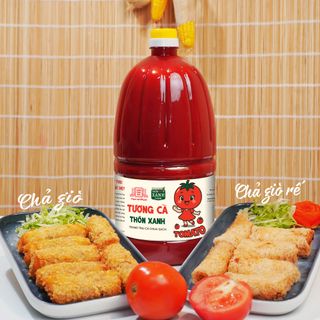 [Tặng Ớt rim và nước tương 525ml] Combo 2 Tương cà Làng Chài Xưa 2.2Kg - Trang trại cà chua sạch