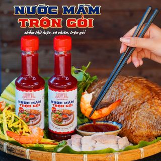 Combo 2 Chai Nước Mắm Trộn Gỏi Làng Chài Xưa 320g Pha Sẵn 6 Loại Gia Vị Chấm Thịt Luộc, Cá Chiên