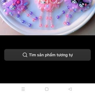 Sét cột tóc 2 dây tua rua cho bé gái