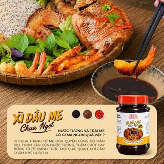 [Combo 2 hủ 260g] Xì Dầu Me Tươi Pha Sẵn Làng Chài Xưa - Ăn Rất Ngon Cá Khô Chiên Cánh Gà Mực Chiên