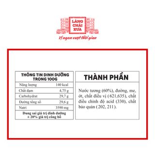 [Combo 2 hủ 260g] Xì Dầu Me Tươi Pha Sẵn Làng Chài Xưa - Ăn Rất Ngon Cá Khô Chiên Cánh Gà Mực Chiên