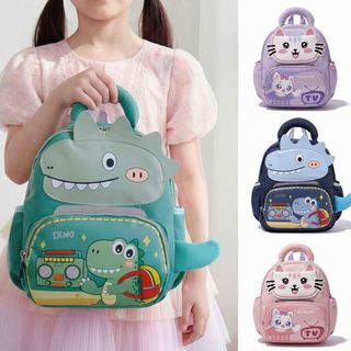 🎒 A957 - BALO MẦM NON KHỦNG LONG & MÈO MEOW 3D SIÊU ĐÁNG YÊU