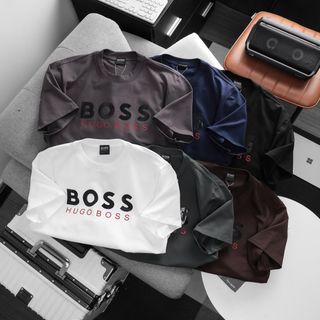 Mẫu áo thun BOSS nam siêu hot ss26. Logo chuẩn.
