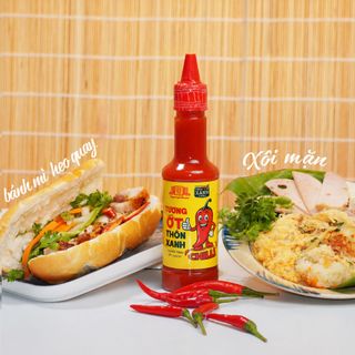 [Tặng Ớt rim & Nước tương 125ml] Combo 6 Tương ớt Làng Chài Xưa chai 270g - trang trại ớt sạch