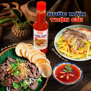 [Chai 320g] Nước Mắm Trộn Gỏi Làng Chài Xưa Pha Sẵn 6 Loại Gia Vị Chấm Thịt Luộc, Cá Chiên
