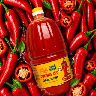 [Tặng Ớt rim & Nước tương 525ml] Combo 2 Tương ớt Làng Chài Xưa 2.2Kg - trang trại ớt sạch