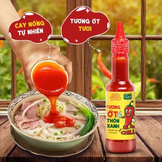 [Tặng nước tương 125ml] Combo 3 Tương ớt Làng Chài Xưa chai 270g ít cay ít mặn ớt trang trại ớt sạch