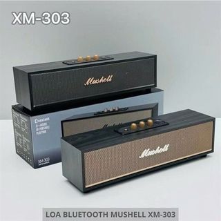 Loa nghe nhạc decor XM-303 Bluetooth mini âm bass trầm hỗ trợ USB TF FM pin trâu thiết kế đẹp