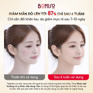 Khăn lau mặt dùng 1 lần hữu cơ size lớn 25x30cm, khăn mặt khô sợi tự nhiên siêu mềm mịn BOMISO PB15