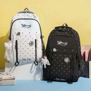 A725 - BALO CHẤM BI KÈM CHARM CỰC XINH, HOT TREND GIỚI TRẺ