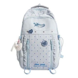 A725 - BALO CHẤM BI KÈM CHARM CỰC XINH, HOT TREND GIỚI TRẺ
