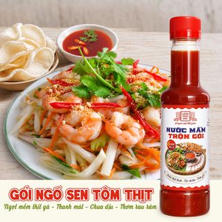 [Combo 3 chai] Nước Mắm Trộn Gỏi Làng Chài Xưa 320g Pha Sẵn 6 Loại Gia Vị Chấm Thịt Luộc, Cá Chiên