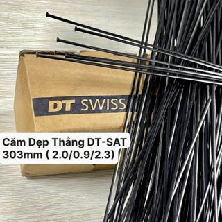 Căm đỉnh của đỉnh DTSWISS bản dẹp Dòng DT Sat dài 303mm ( 2.0/0.9/2.3 ) Cắt ren sát chân được thêm 10mm