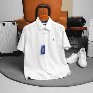 Sơ mi LINEN POLO nam. Chất cải linen mềm - tưng - ko pha.