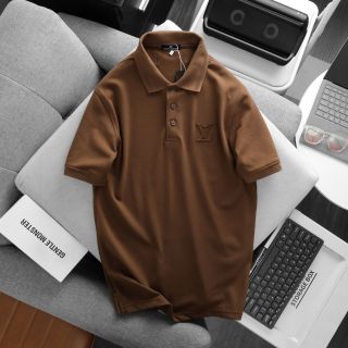 Mẫu áo polo LV nam, chất xuất dư 100% cotton, đường may tỉ mỉ chuẩn xuất khẩu.