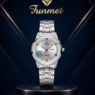 ĐỒNG HỒ NAM CHÍNH HÃNG FUNMEI F2039 DÂY THÉP KÍNH SAPPHIRE FULLBOX TEM