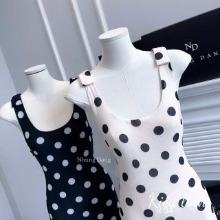 ĐẦM BODY DÁNG DÀI CHẤM BI – TÔN DÁNG CỰC XINH