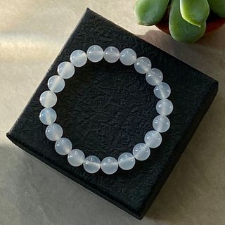 Vòng đá Mã Não Trắng – Hợp mệnh Kim & Thủy | Sỉ từ 5 cái