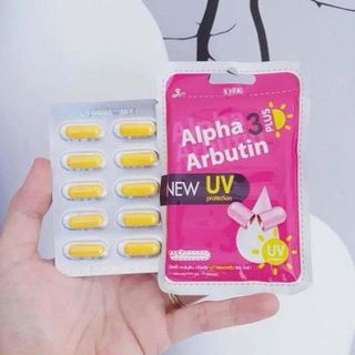 Combo 2 VỈ Kích Dưỡng Trắng và Chống Nắng New UV Alpha Arbutin 3 Plus (vỈ 10v)