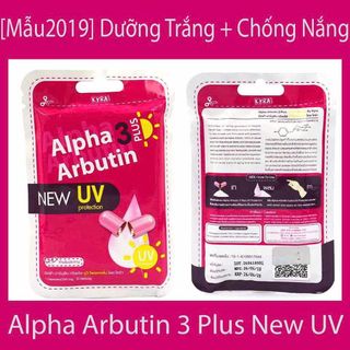 Combo 2 VỈ Kích Dưỡng Trắng và Chống Nắng New UV Alpha Arbutin 3 Plus (vỈ 10v)