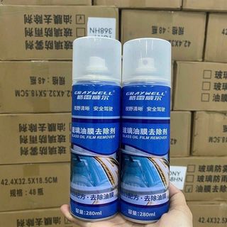 Xịt tẩy rửa vết ố kính phủ nano chống tụ nước trên kính 2in1 ( cửa kính, ô tô, xe máy )