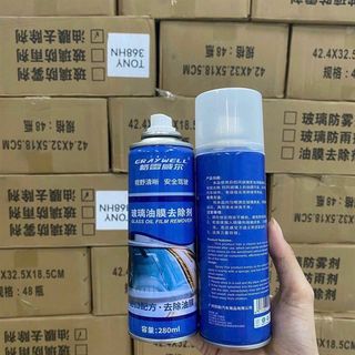 Xịt tẩy rửa vết ố kính phủ nano chống tụ nước trên kính 2in1 ( cửa kính, ô tô, xe máy )