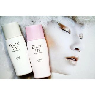 Sữa Chống Nắng Sáng Hồng Tự Nhiên Biore UV Bright Face Milk SPF 50+/PA++++ 30ml