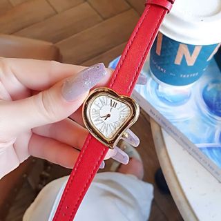 ĐỒNG HỒ NỮ CAO CẤP ISL DÂY DA NHIỀU MÀU MẶT TRÁI TIM VINTAGE KÈM LẮC FULLBOX HÃNG