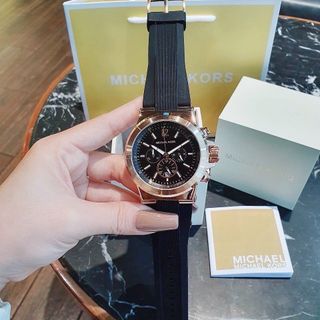 SĂN SALE ĐỒNG HỒ NAM TRUNG CẤP MICHAELL DÂY CAO SU ĐEN MẶT CHONOGRAP ĐẸP NHƯ HÃNG