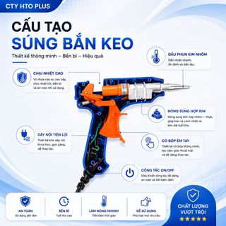 HTO PLUS MÁY BẮN KEO NHỎ 20W