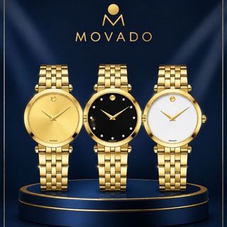 ĐỒNG HỒ NỮ CAO CẤP MOVODA DÂYY THÉP GOLD