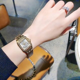 SĂN SALE MÙA HÈ ĐỒNG HỒ NỮ THỜI TRANG KATIER MẶT VUÔNG VIỀN HỘT