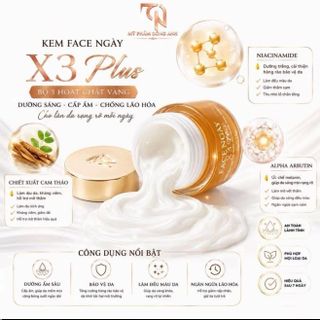 Kem dưỡng da ngày x3