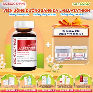 Viên Uống Dưỡng Trắng Vượt Trội Whitening Plus [Hộp 60 viên] KÈM QUÀ TẶNG