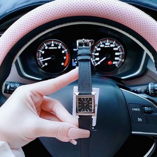 ĐỒNG HỒ NỮ CAO CẤP HREMES DÂY DA NIỀNG TRƠN BẠC MÁY NHẬT