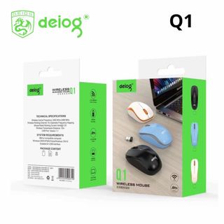 CHUỘT KHÔNG DÂY CHÍNH HÃNG DEIOG Q1 (MÀU)