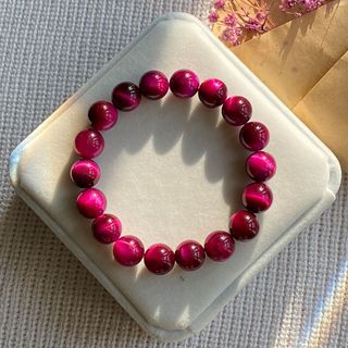 Vòng đá Mắt Hổ Rosy – Hợp mệnh Thổ & Hỏa | Sỉ từ 5 cái