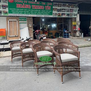 Ghế thúng Nhựa Giả Mây cao cấp ngoài trời