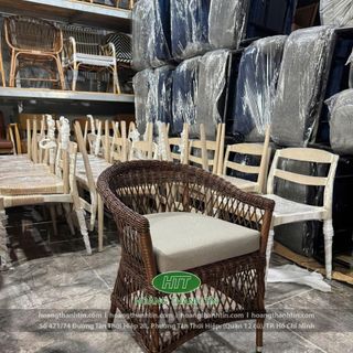 Ghế thúng Nhựa Giả Mây cao cấp ngoài trời