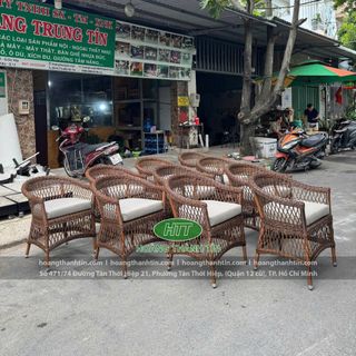 Ghế thúng Nhựa Giả Mây cao cấp ngoài trời